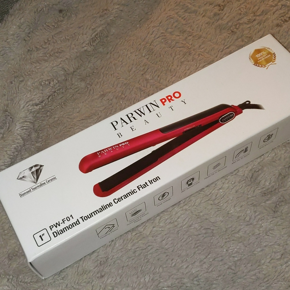 Parwin Pro 1" Diamond Tourmaline Ceramic Flat Iron